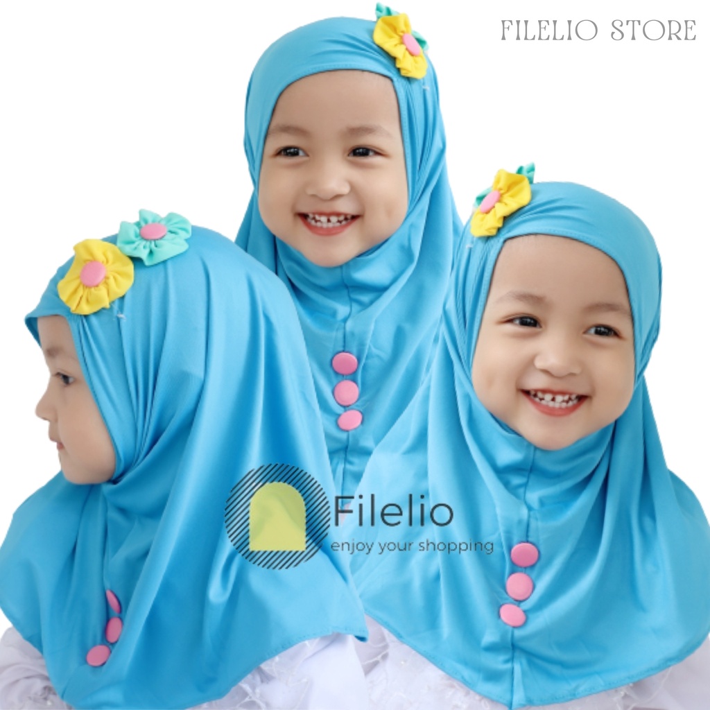 TERMURAH Hijab Anak Lucu Murah Fariza Kerudung Anak Perempuan Umur 0-3 Tahun Jilbab Jersey