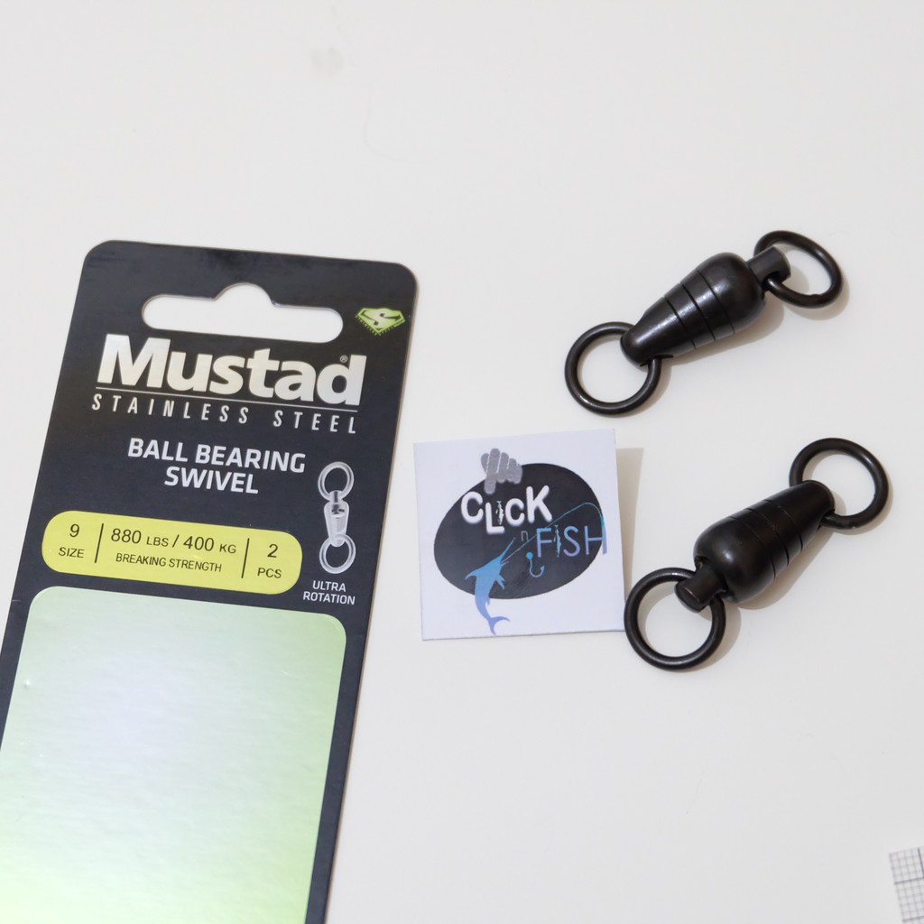 MUSTAD SS Ball Bearing SWIVEL MA100 / DEMON Ball Bearing Swivel DLSS02 terlaris Swivel aksesoris pan