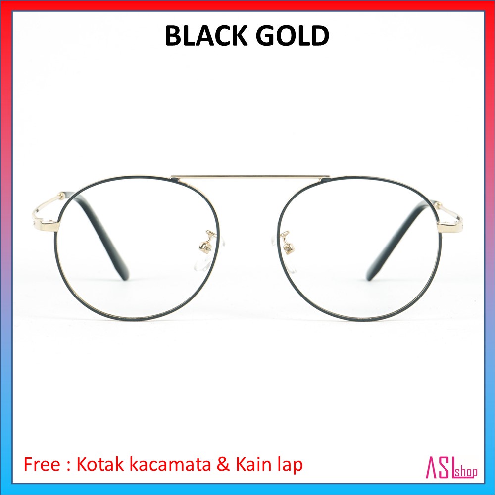 FRAME DAN KACAMATA MINUS KOREA (AS997) + LENSA BLUERAY/PHOTOCROMIC