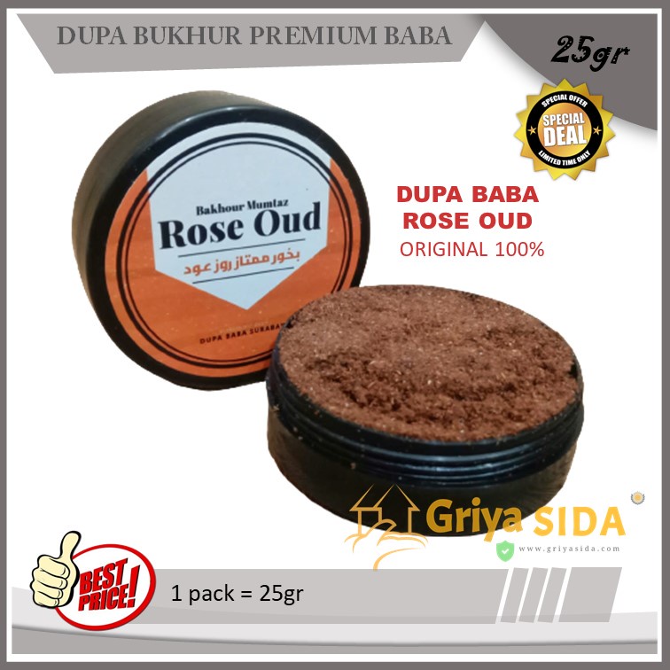 Dupa bukhur rose oud 25gr premium buhur baba gahru Dupa Bakour Arab Pengahrum Ruangan PROMO