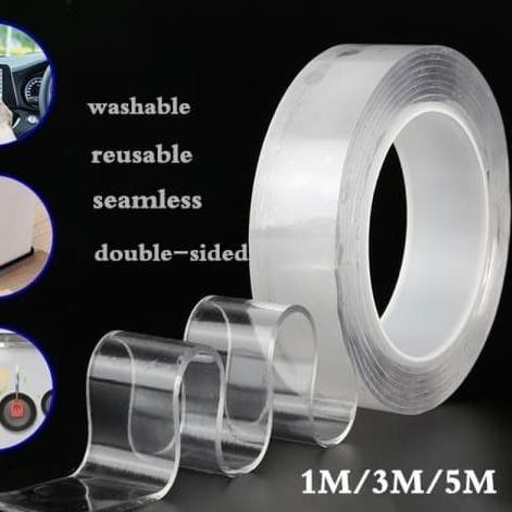 

☇ Double Nano Magic Tape Asli Anti Air - UKURAN 2MM- 3METER ◘