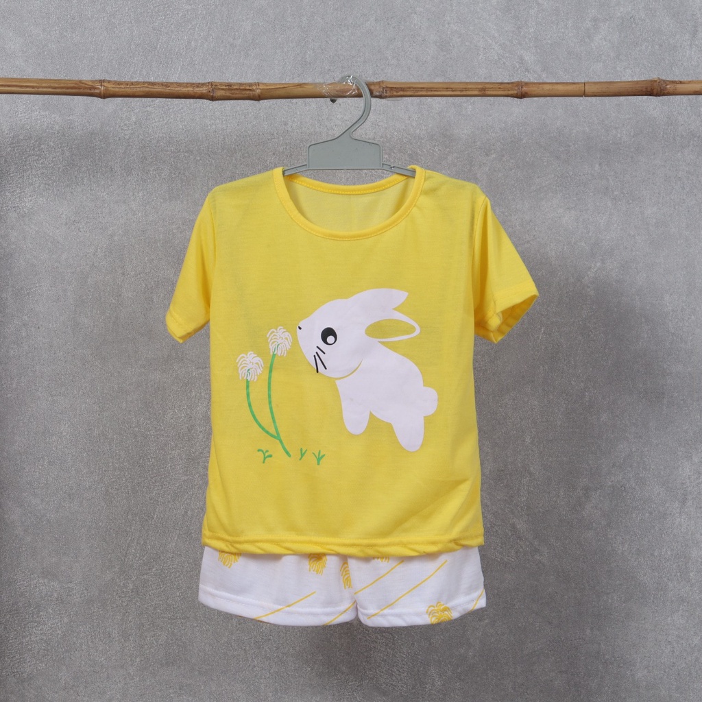 BEFAST - ZTL OOTD Setelan Anak NAMIYA / SET ANAK SWEET BUNNY / Oneset Anak Terbaru / Setelan Anak perempuan / Atasan Kaos Lengan Pendek+Celana Pendek / Oneset Motif / Pakaian Anak-Anak perempuan / Termurah