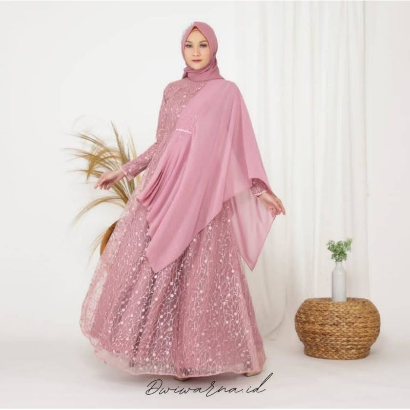 SALMA DRESS // BAJU MUSLIMAH - BAJU PESTA - GAUN PESTA - GAUN MUSLIMAH - BAJU WANITA - GAMIS BRUKAT - BAJU BRUKAT