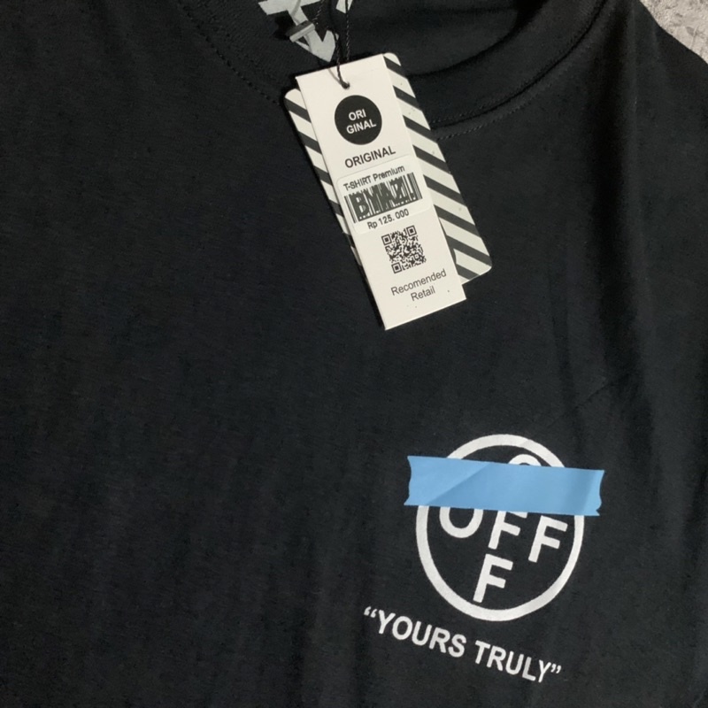 kaos Off White Yours Truly