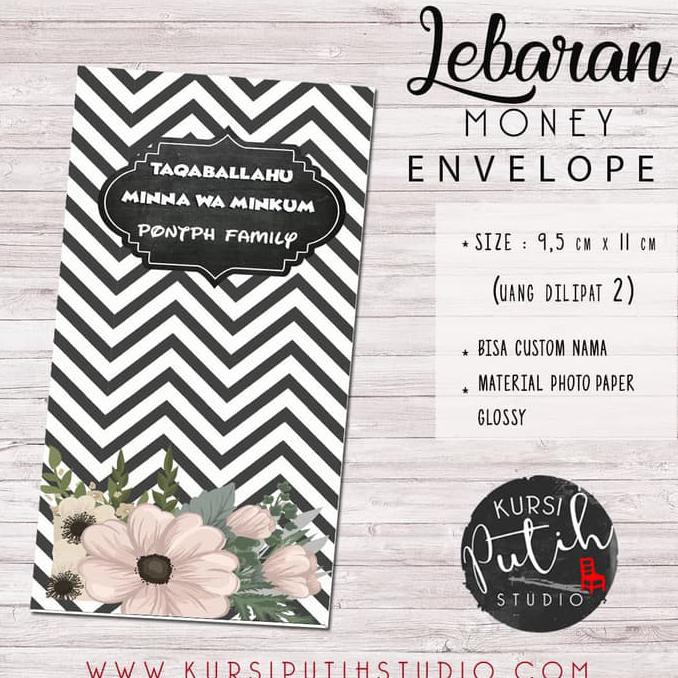 

Produk Unggulan Amplop Uang Untuk Lebaran / Angpao Bisa Custom Nama - Black And White