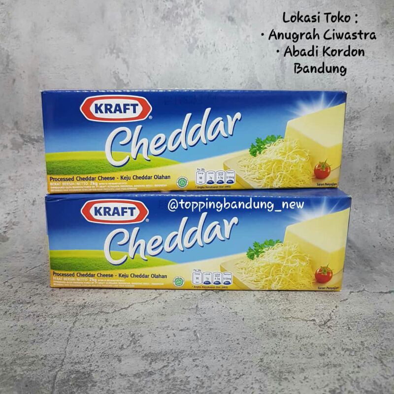 

keju kraft cheddar 2kg