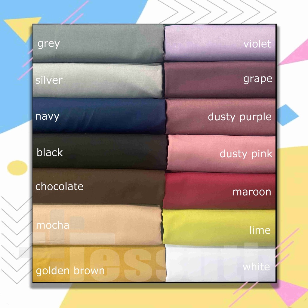 KAIN KATUN TOYOBO ROYAL MIX ORIGINAL / KAIN KATUN JEPANG POLOS TOYOBO RM METERAN