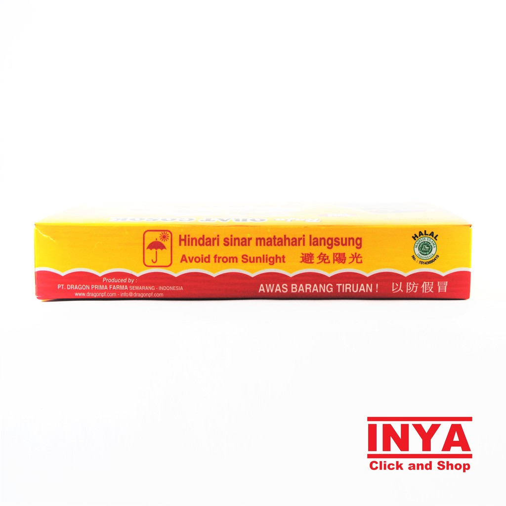 Dragon Menthol 100% 20gr BOX - Isi 6 pcs - Minyak Angin