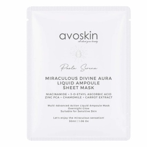 ★ BB ★ AVOSKIN Miraculous Divine Aura Liquid Sheet Mask 30ml 1pcs - Masker Wajah