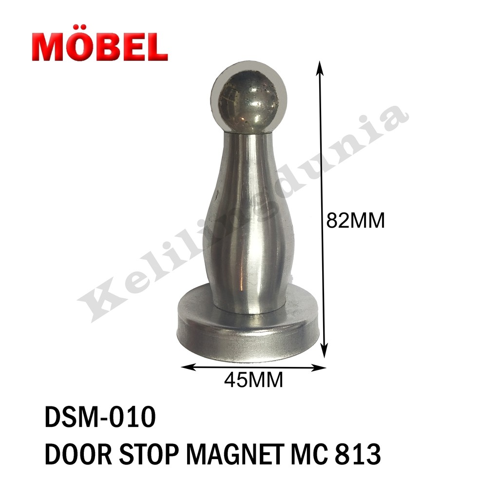 Doorstop Door Stopper Penahan Pintu Pengganjal Magnet Stainless Kamar