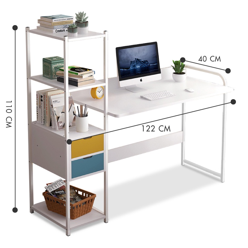 BG SPORT Meja Belajar Minimalis Serbaguna Meja Komputer Laptop Office Table