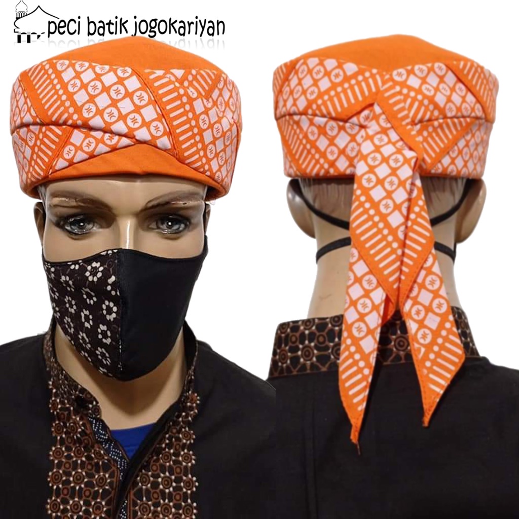 Peci Batik Jogokariyan Terbaru Motif Peci PKS Kopiah Songkok Udeng Kain Batik Khas Kampoeng Jogokari