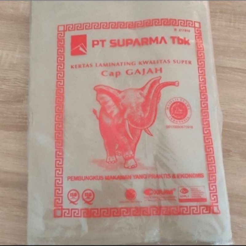 kertas nasi cap gajah pink isi 250 lembar , kertas nasi gajah merah , kertas gajah merah