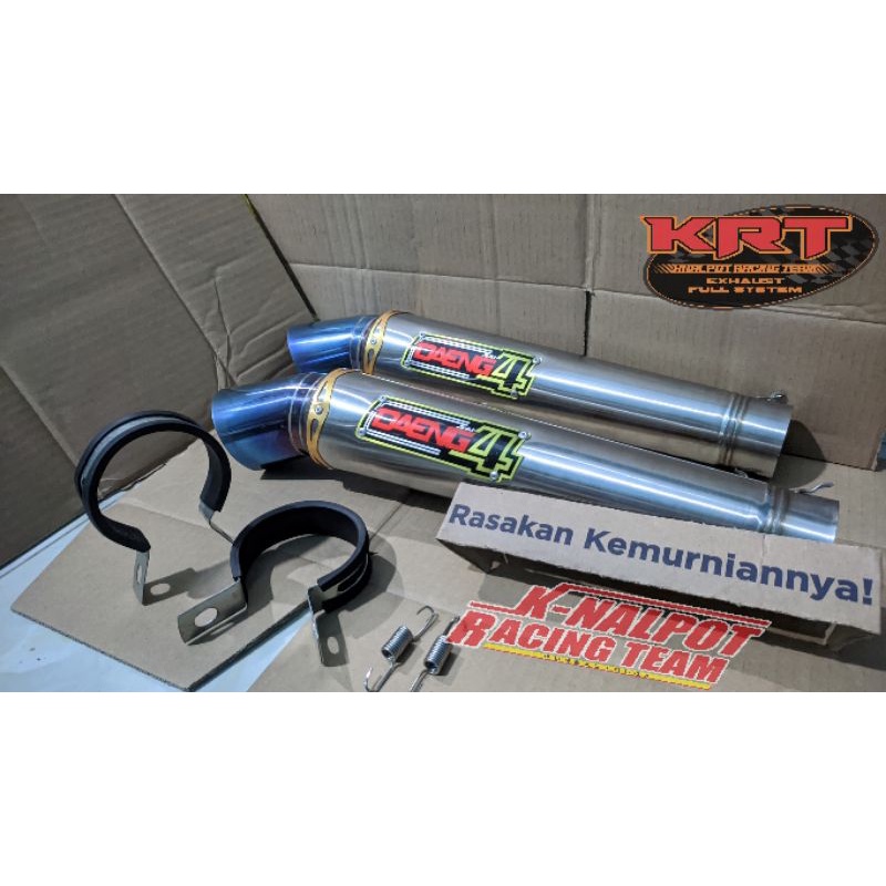 TERLARIS .. Silincer Daeng Kompetisi Pucuk Biru Knalpot Racing Vixion Cbr R15 Gsx Vario Beat Mio Nma