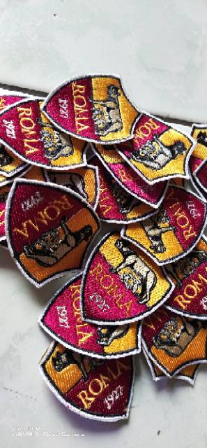 Emblem patch bordir as roma