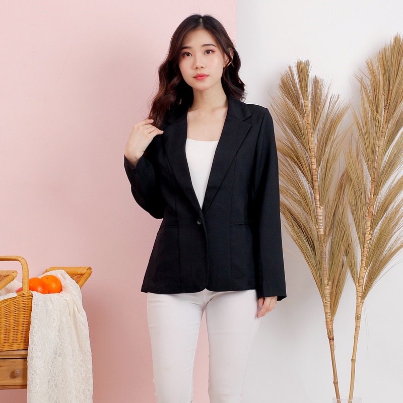 Blazer Kerja Wanita Blanik Premium / Blazer Kantoran formal