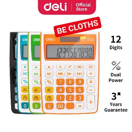 

Deli E1122 Kalkulator - 12 Digits assorted Colours 1122