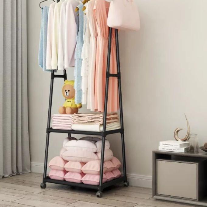 ♠ Triangle Stand Hanger / Rak Gantung Segitiga/ Gantungan Baju / Rak Baju Pipa Besi Rakit ◄