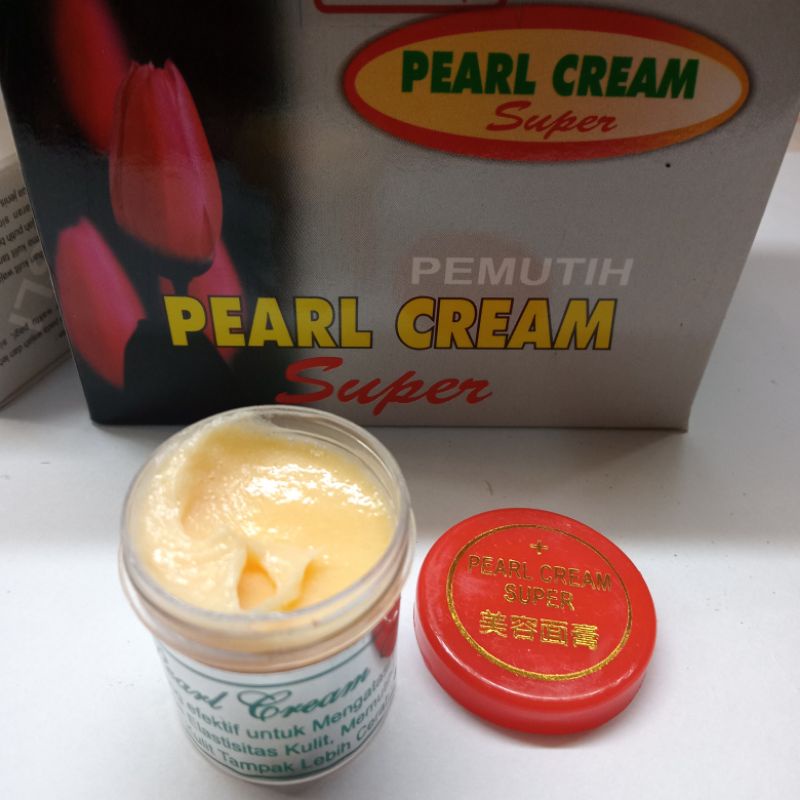 PEARL CREAM SUPER KEMASAN BOX TUTUP MERAH 12 PCS