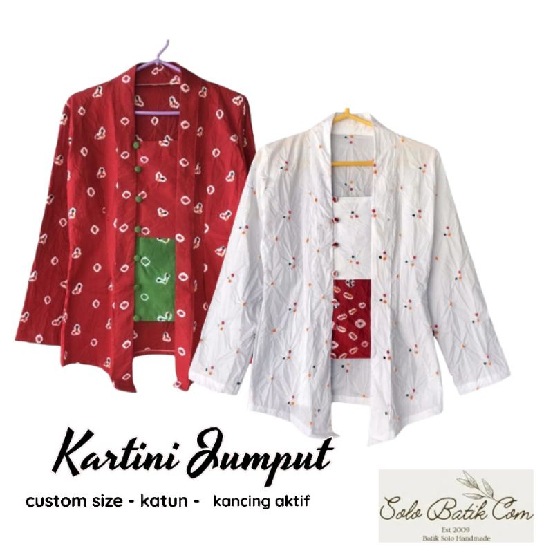 BLUS BLOUSE BATIK SOLO  KUTUBARU JUMPUTAN ABRIT