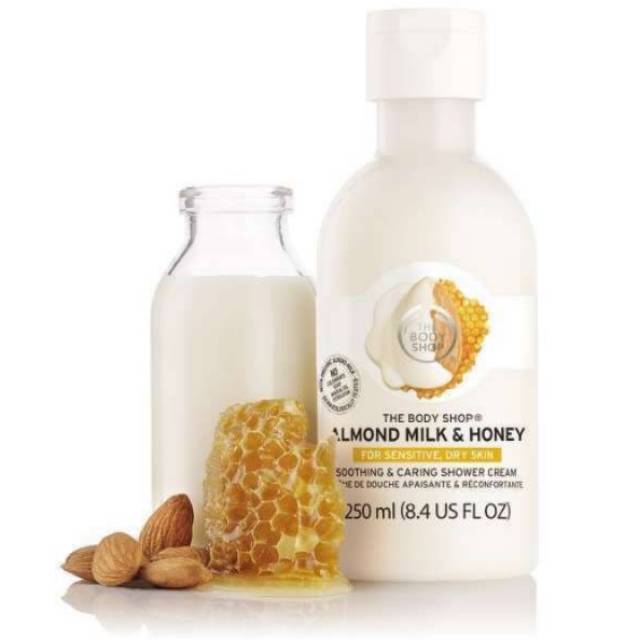 The Body Shop Almond Milk & Honey Shower Cream 250ML