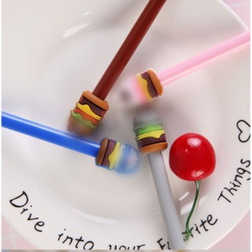 TJM PB240 Pulpen Karakter Hamburger Doraemon Cony Bear Tororo Pena Berkaraketer Burger Kartun Line