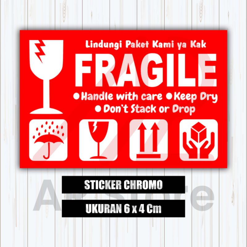 

STIKER FRAGILE / STIKER PECAH BELAH / JANGAN DIBANTING / TAHAN AIR