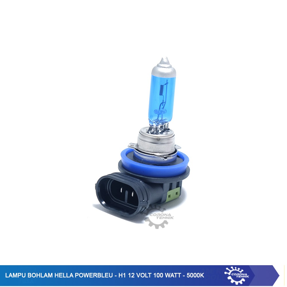 PowerBleu - Lampu Bohlam Hella  - H1 12 Volt 100 Watt - 5000K