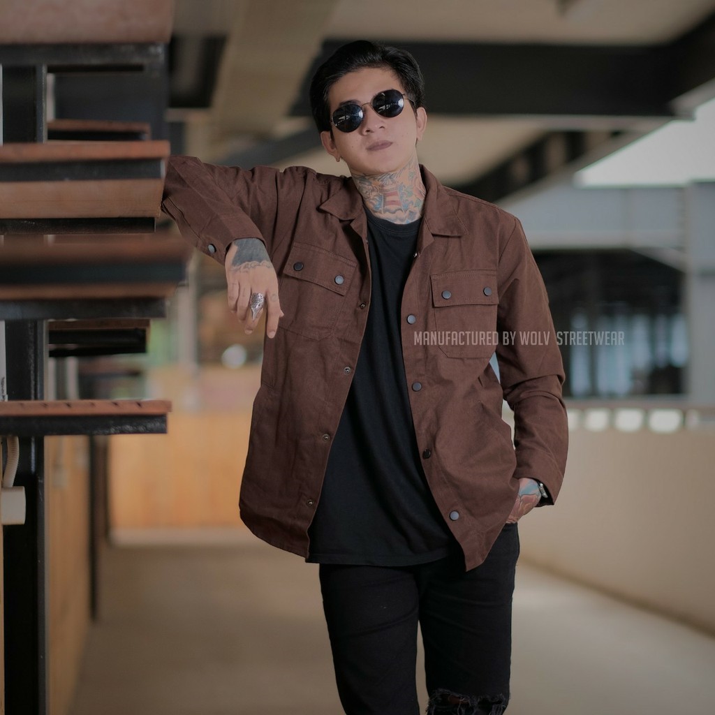 Semi Parka/ Jaket semi parka/ Kemeja Semi Parka