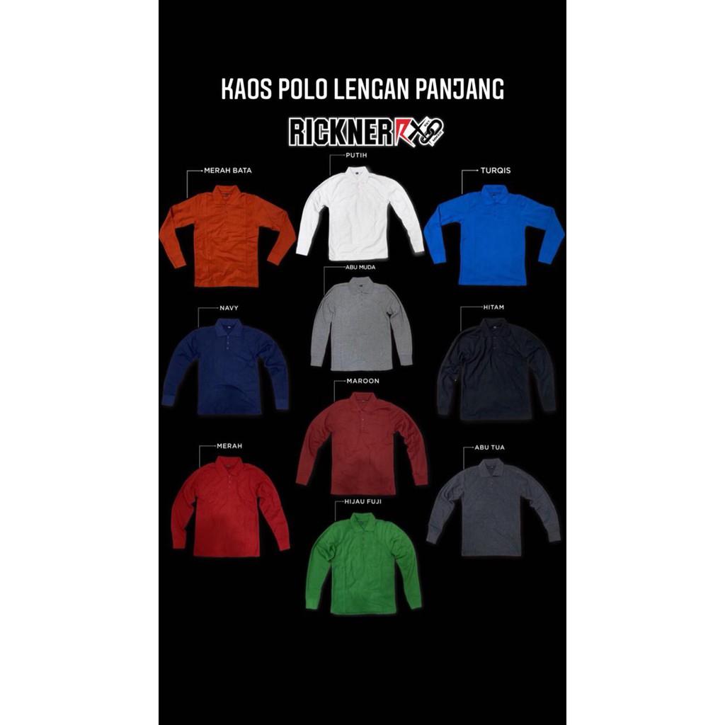 KAOS POLO LACOSTE LENGAN PANJANG SIZE (L)