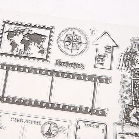 Clear Stamp (Stempel Transparan/Bening) - Discoveries Journal