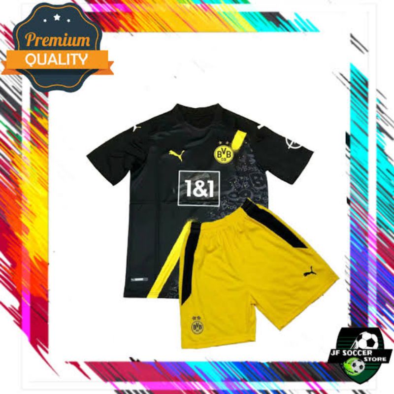 Jersey bola anak#setelan bola/baju bola anak BVB 09 HITAM