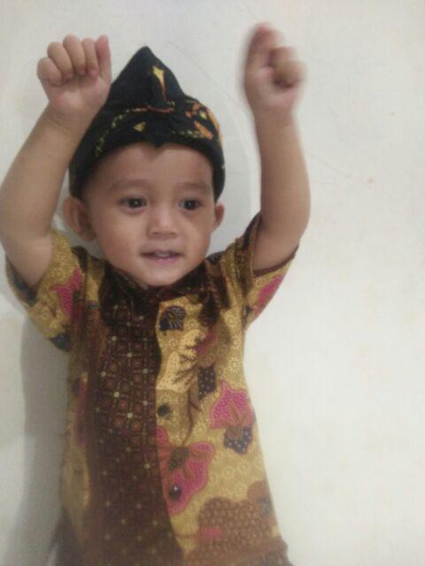 Topi Blankon Blangkon Motif Corak Batik Balita Anak Khas Jawa