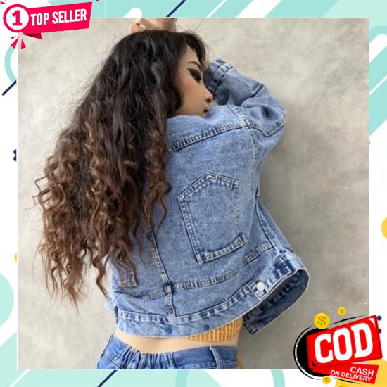 Jaket Jeans Cewek Wanita Jacket Jins Kekinian Denim Murah O Be21 Micke Amr Original - 5319 Yellow Sm