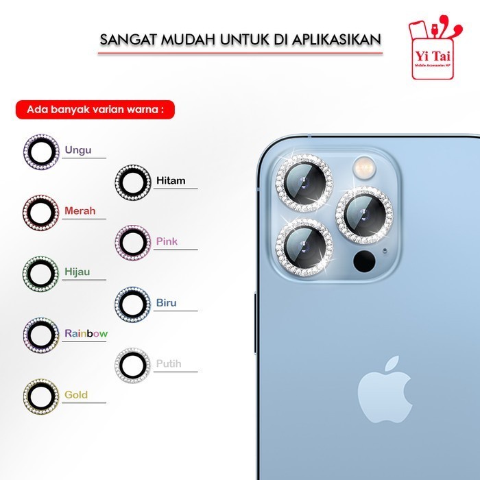RING LENSA KAMERA DIAMOND YI TAI FOR IPHONE 11 11 PRO IPHONE 11 PRO MAX