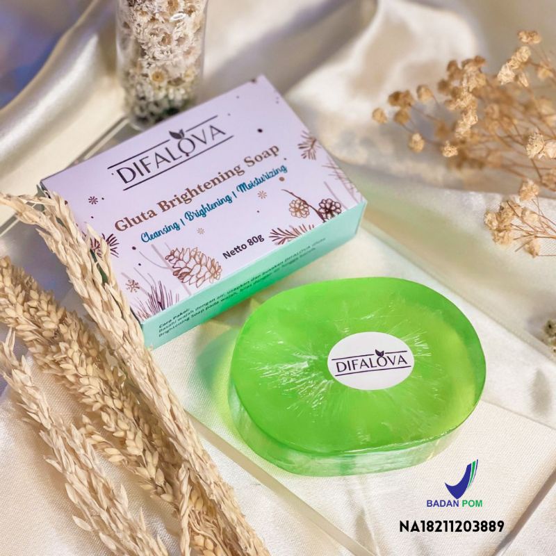 [BPOM+FREE Saffron facemist] Gluta Brightening Soap | Brightening Soap | Sabun Pemutih