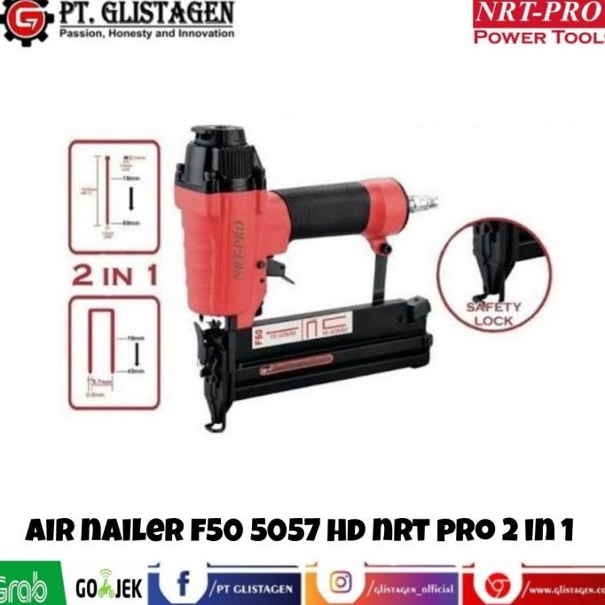 

NRT Pro 5057HD Air Nailer Gun Paku Tembak Staples Angin Mesin 2in1