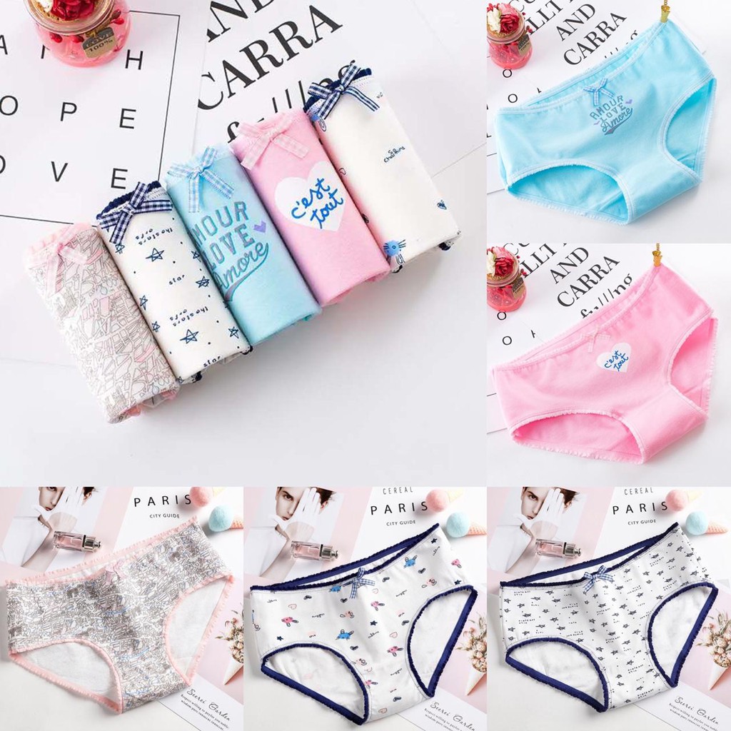 Celana Dalam isi 5Pcs  Aneka Motif untuk Wanita [COD]