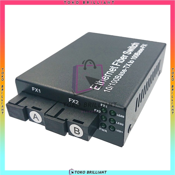 TERBARU BISA COD - MEDIA CONVERTER 2 FIBER 2 ETHERNET CM2F2E 2F2E-ConverterSaja / FULLSET