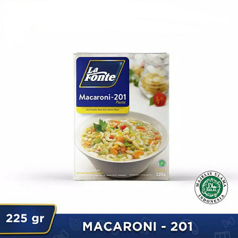 

La fonte 225 gram macaroni