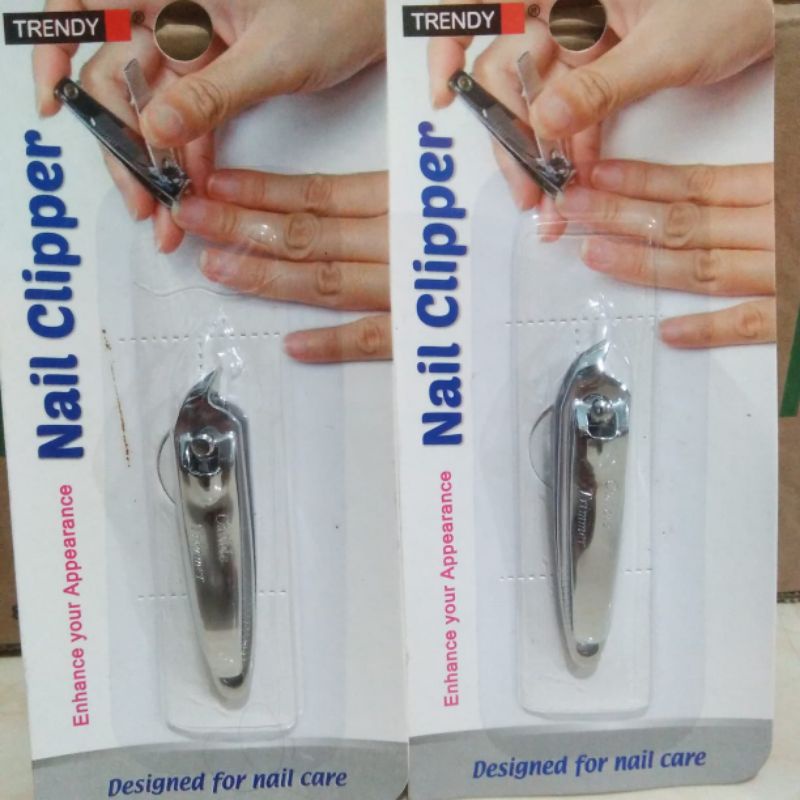 TRENDY NAIL CLIPPER /GUNTING KUKU KUTIKULA MIRING /GUNTING KUKU BERKUALITAS