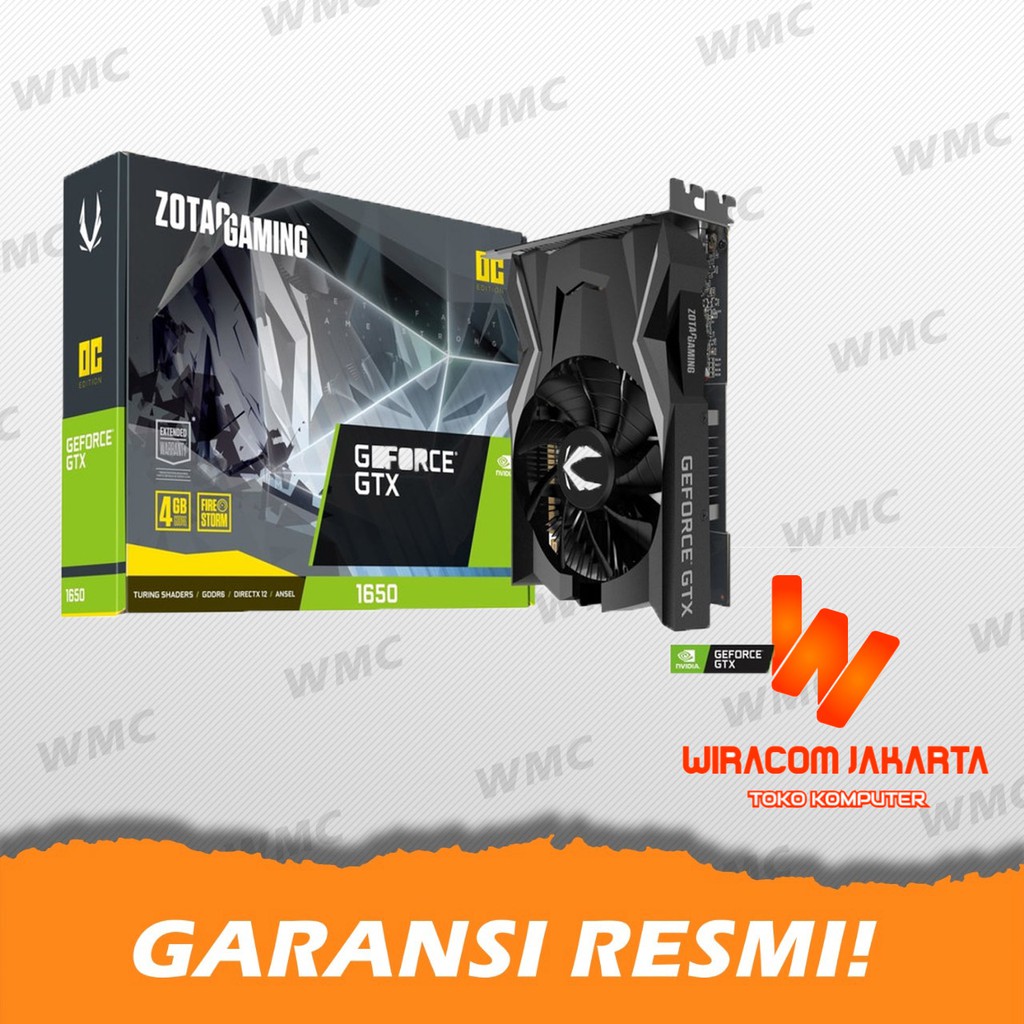 VGA ZOTAC GAMING GeForce GTX 1650 OC GDDR6 - GTX1650