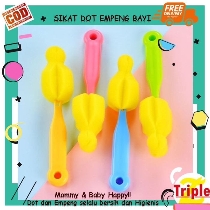 Sikat Pembersih Spons Sponge Empeng Dot Bayi