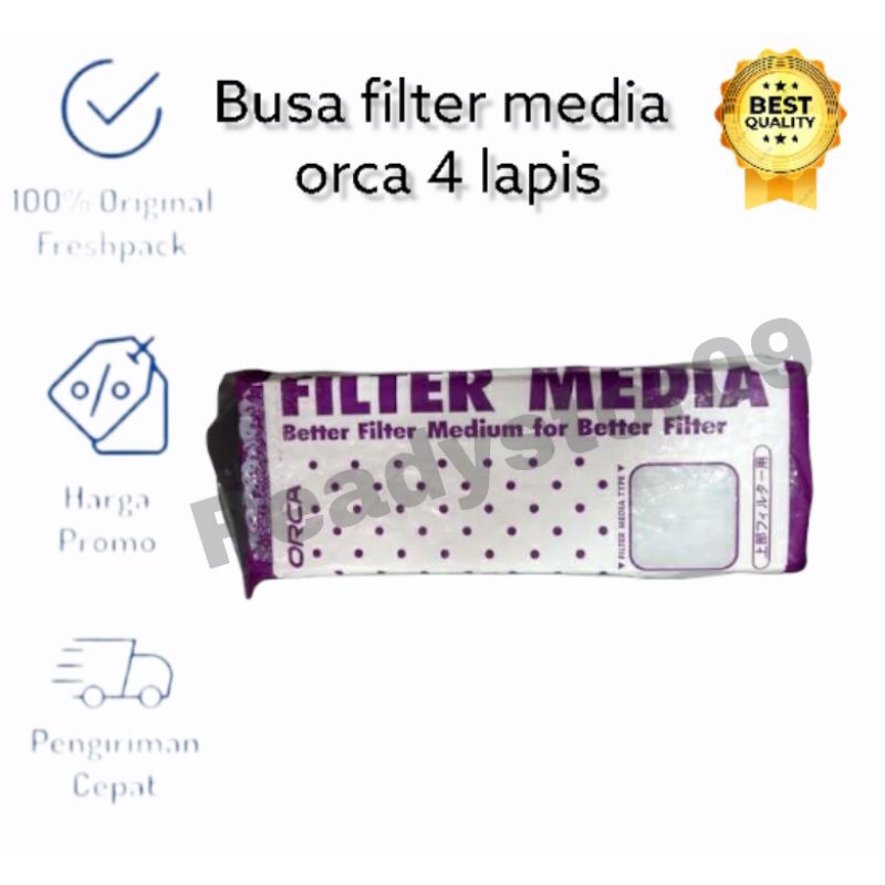 BUSA FILTER ORCA ISI 4 PCS HIGH QUALITY FILTER MEDIA AQUARIUM