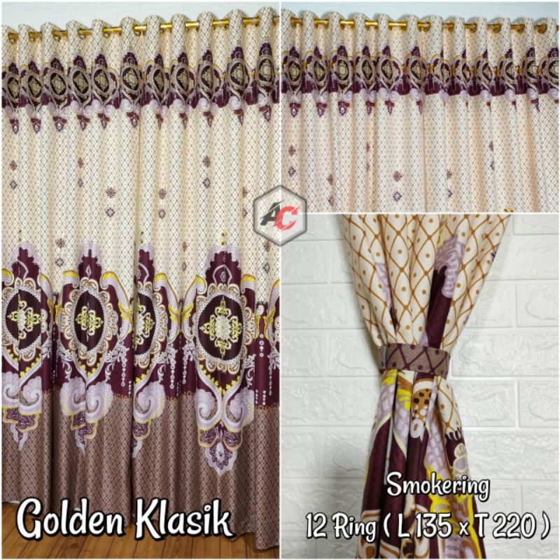 Gorden Smokering Besar 12 Lubang Motif Batik Cratos