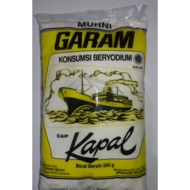 

Garam Makan cap Kapal 500gr