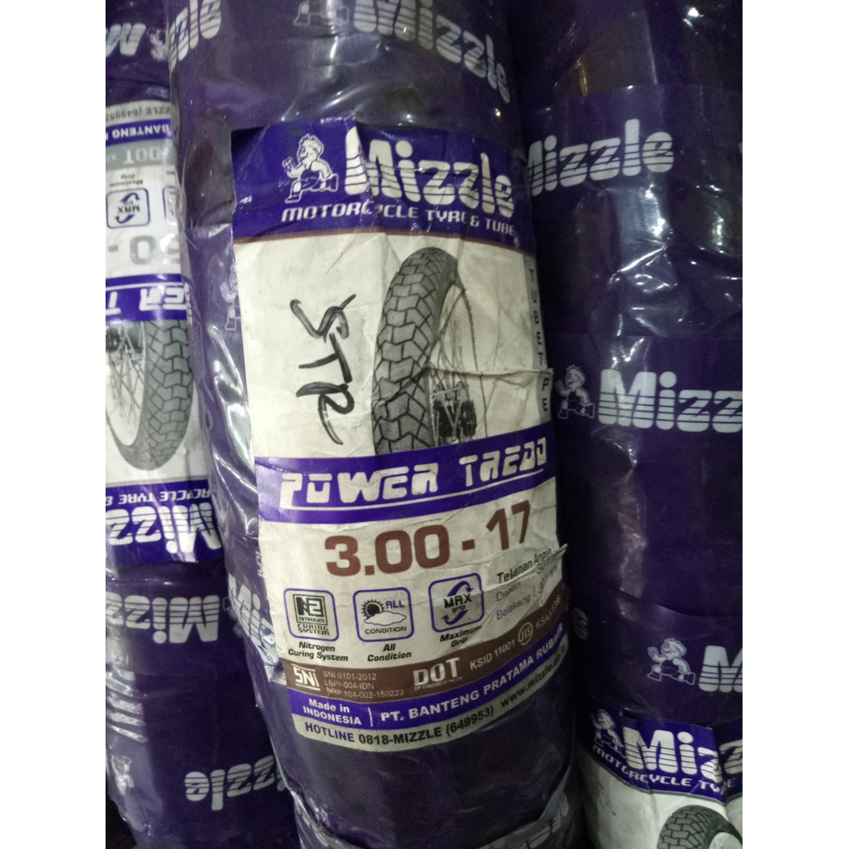 Ban Luar Mizzle power HF G-54 tread 3.00-17 300 ring 17 tubetybe