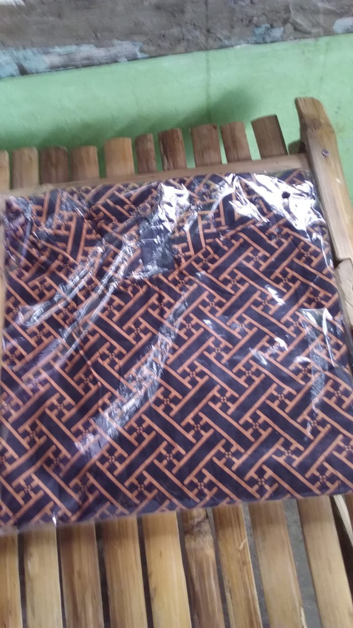 Tunik Batik Lawasan Coklat M L Xl Xxl