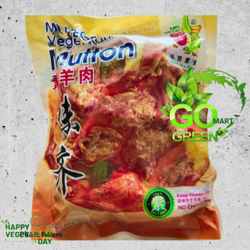 

MR.VEGE MUTTON/DAGING KAMBING VEGETARIAN 240g