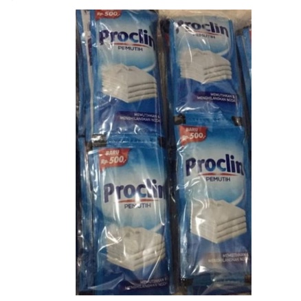 PROCLIN PEMUTIH PAKAIAN 1 RENCENG ISI 12 SACHET